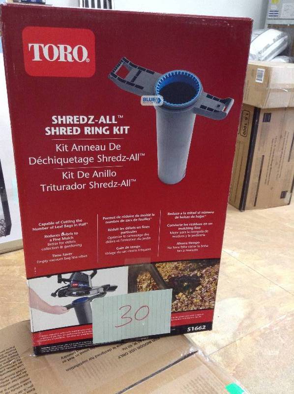 lot 30 image: Toro Shredz-all Sgred Ring Kit new