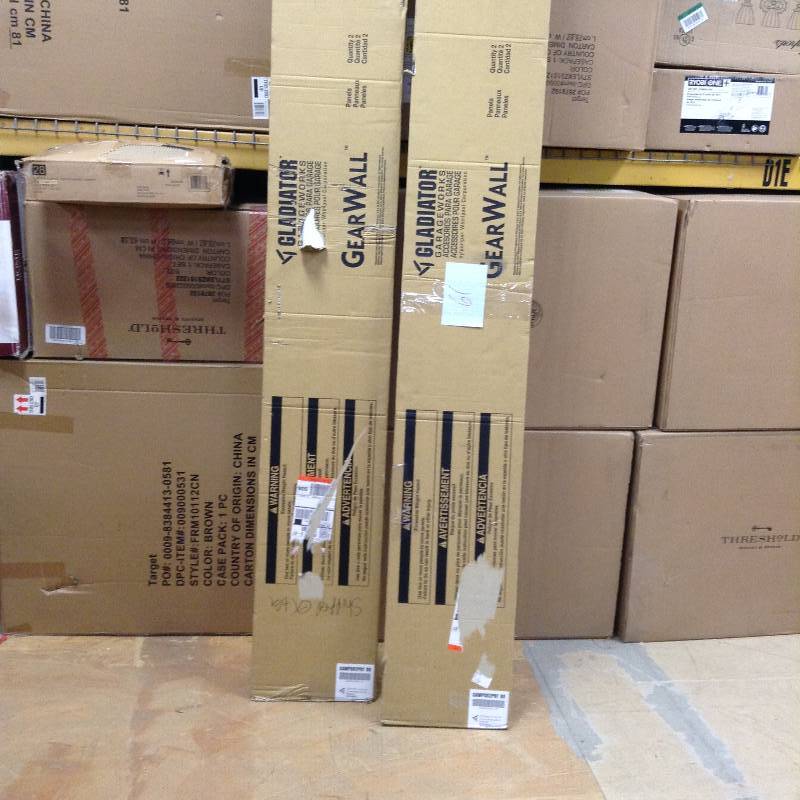 lot 61 image: Lot of 2 Gladiator - 96 in. W Garage Wall Storage GearWall Panel (2-Pack) New