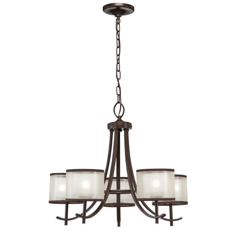 Hampton Bay 5 Light Bronze Ceiling Chandelier With Organza Shade New Hampton Bay 5 Light Bronze Ceiling Chandelier With Organza Shade New Kx Real Deals Tools Housewares Patio Furniture More St Paul K Bid