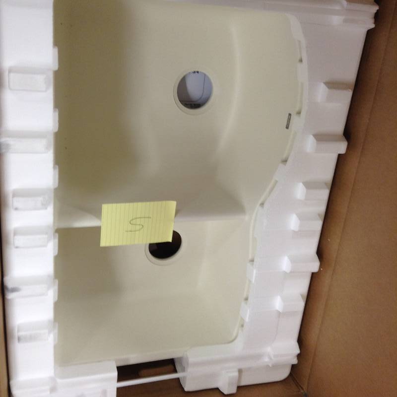 Blanco Diamond Undermount Composite 32 in. Double Bowl Kitchen Sink in Biscuit