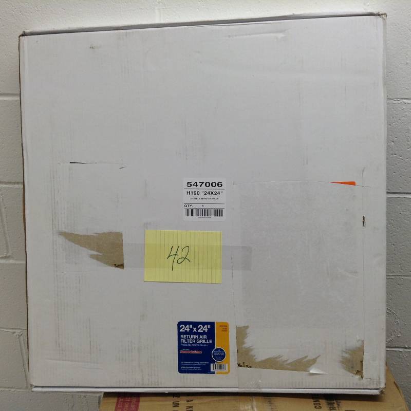 TruAire 24 in. x 24 in. White Return Air