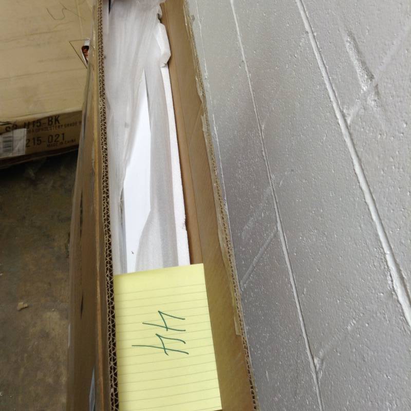 Foremost Naples 36 in. x 32 in. Framed Wall Mirror in White