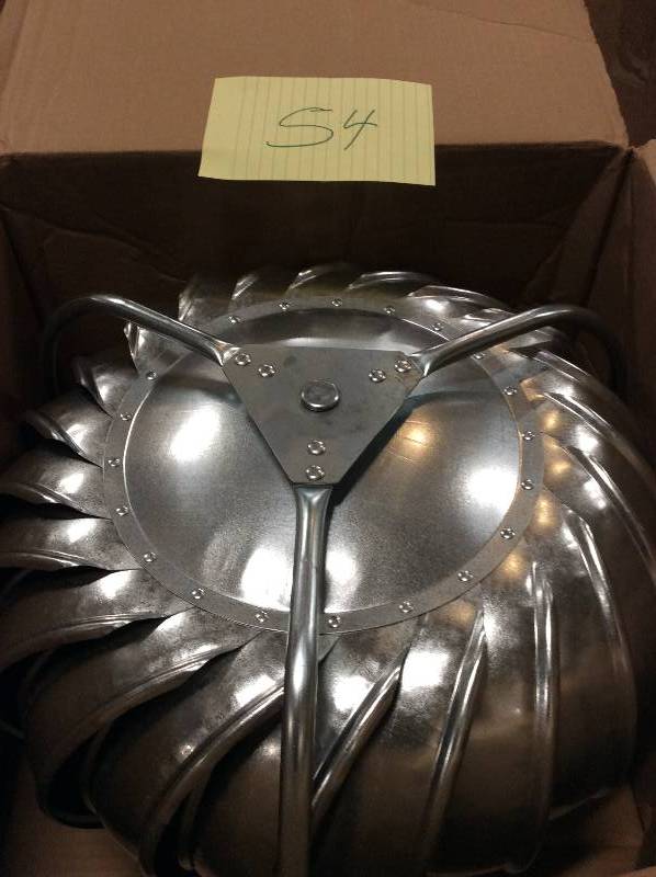 Master Flow 12 in. Galvanized Externally Braced Replacement Turbine Head