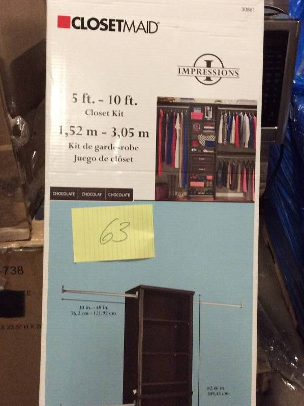 Closetmaid Impressions 25 in. Chocolate Closet Kit