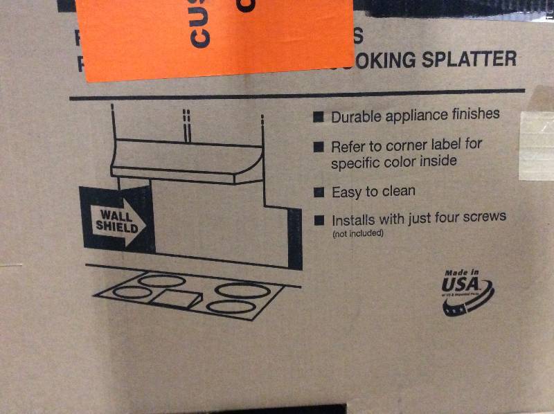 Broan 30 in. x 24 in. Splash Plate for Range Hood in Stainless Steel Never used