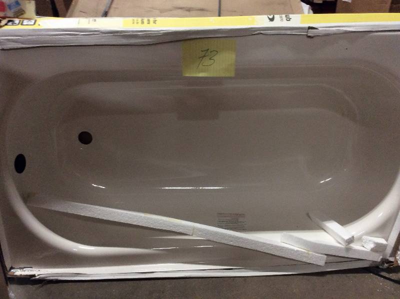 Bootz Industries Kona 4-12 ft. Right Hand Drain Soaking Tub in White