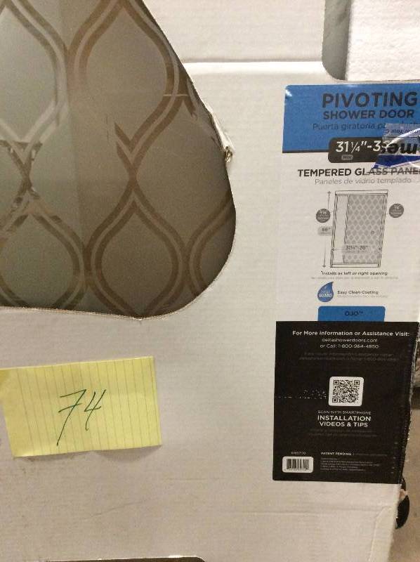 Delta 60 in. Sliding Bathtub Door Glass Panels in Droplet (1-Pair)