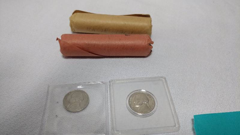 2 Rolls of 1964 Pennies - 1939 & 1959 Nickels