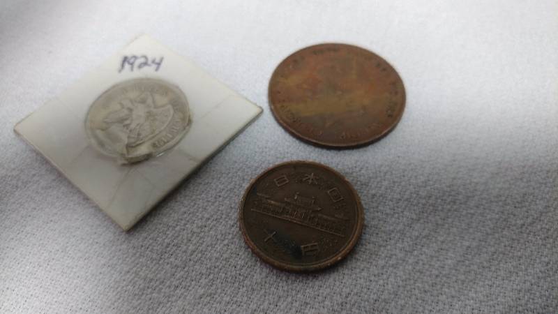 1964 Chilie 20C, Yen and 1929 King George