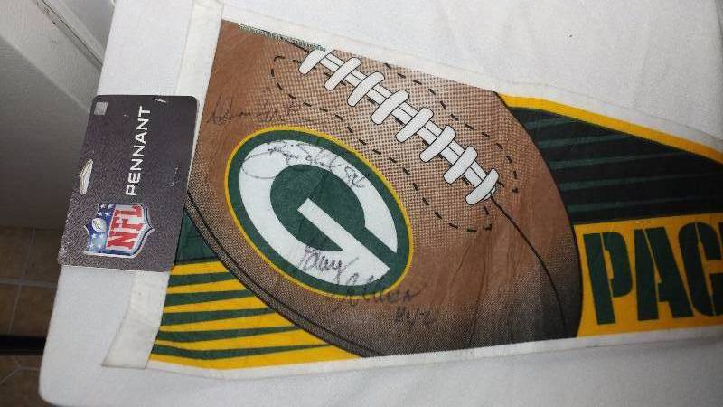 Signed Packers Banner