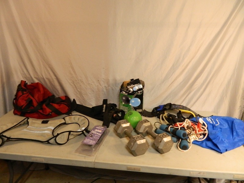 lot 117 image: Assorted Weights and Equipment