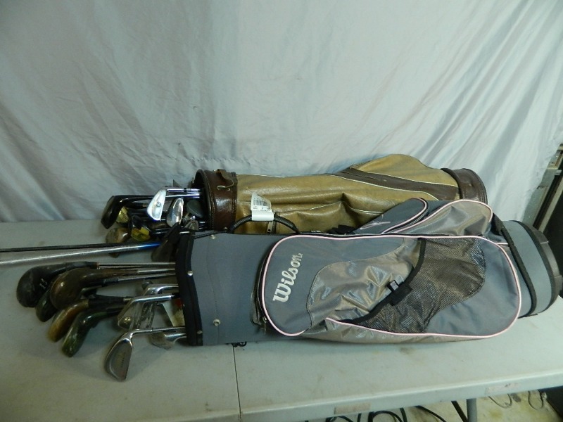 lot 168 image: Wilson Lady Pink Golf Bag, Clubs, and More