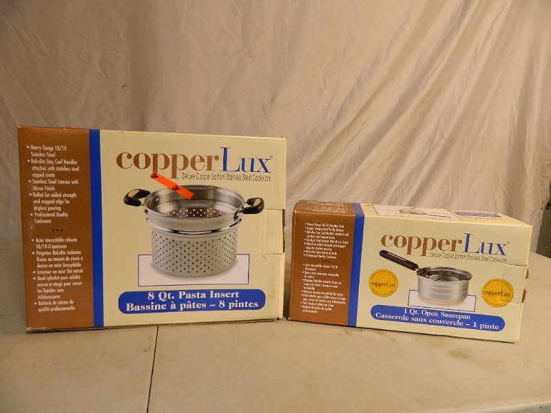 lot 53 image: New CopperLux Pans