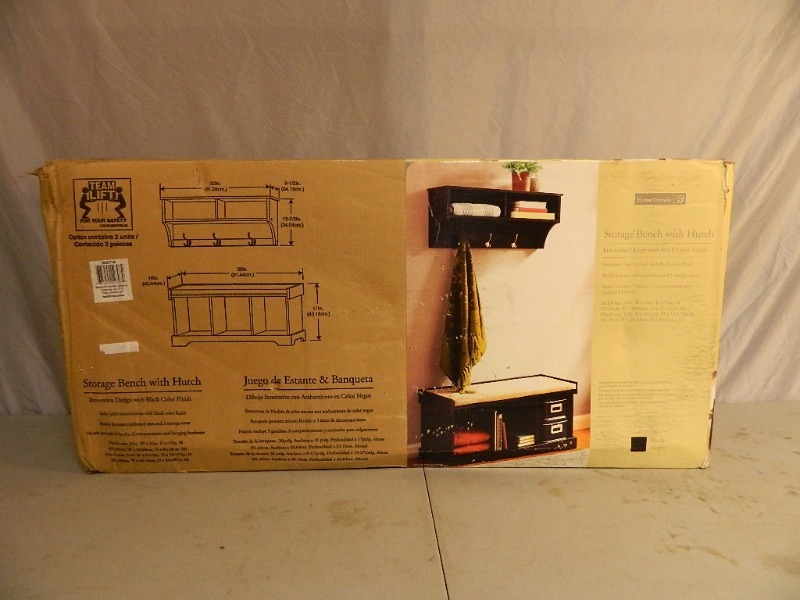 lot 66 image: New Storage Bench with Hutch