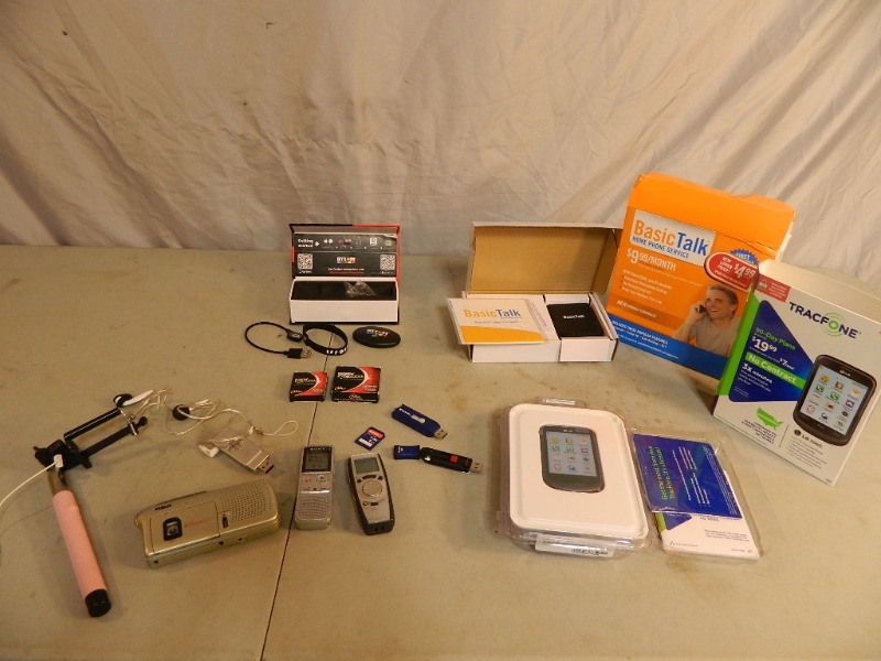 lot 83 image: Memory Sticks, Phones, and More