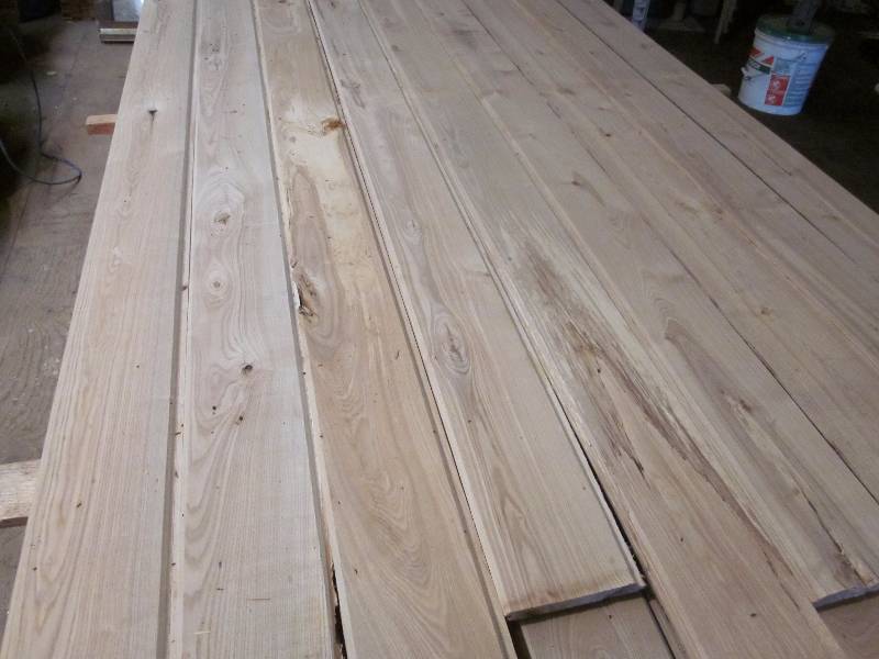 lot 100 image: Pile of Ash Tongue & Groove Paneling