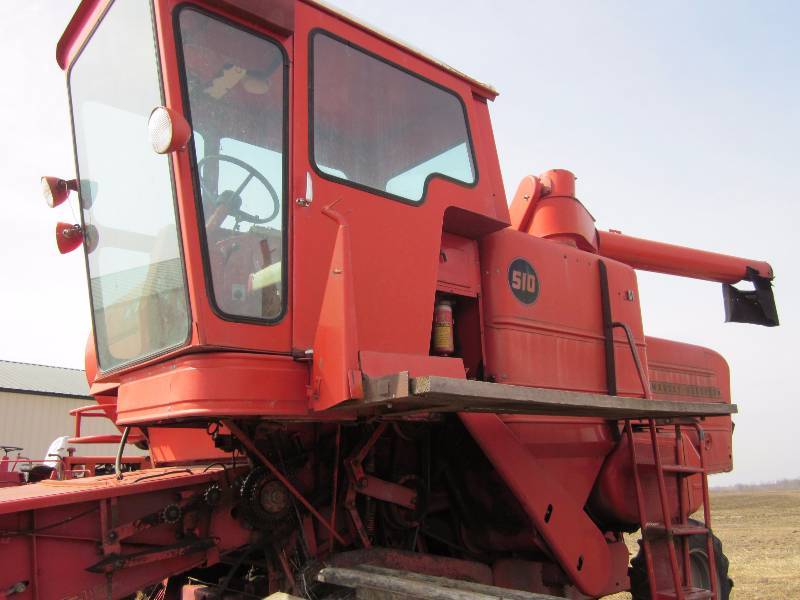 lot 9 image: MF 510 Combine on Tracks