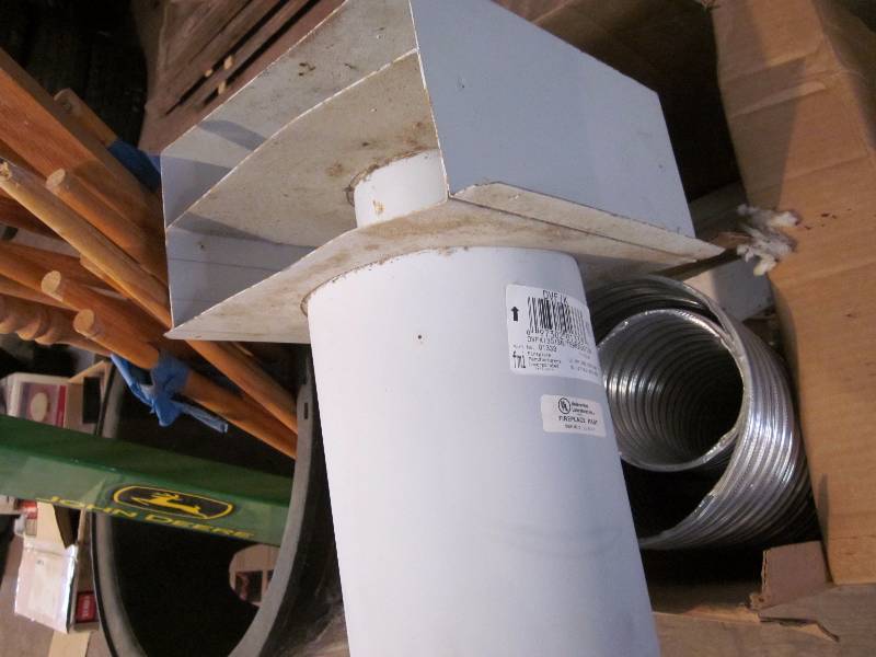 lot 228 image: Fireplace Vent, Sump Pump Well, & Spindles