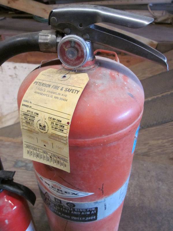lot 243 image: 2 ABC Fire Extinguishers