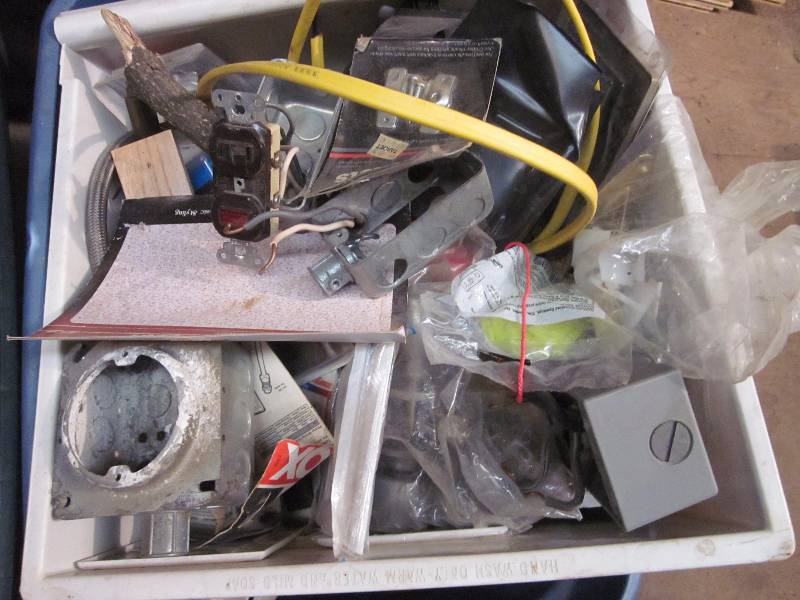 lot 249 image: 4 Boxes of Electrical, Copper Pipe, & Misc.