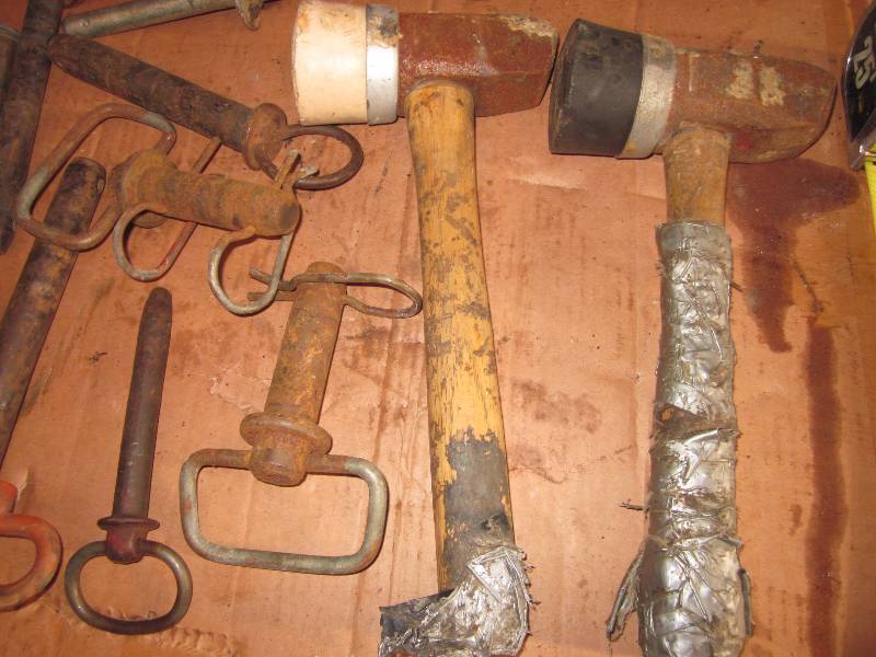 lot 107 image: Hitch Pins & Hammers