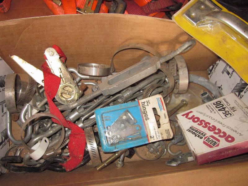 lot 115 image: Ratchet Straps, Pulley Cable, & Misc.