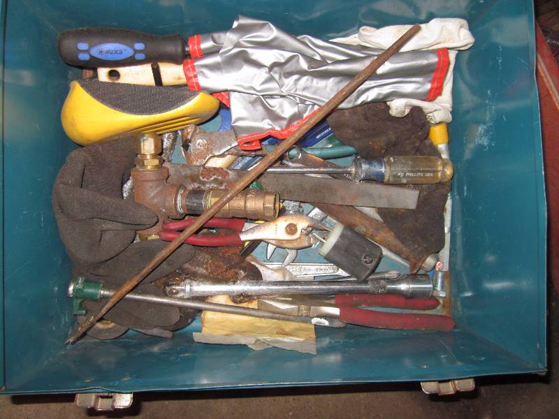 lot 175 image: Tool Box & Tractor Tool Box Full of Full of Items