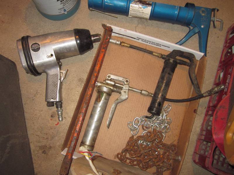 lot 178 image: Grease Guns, Impact Wrench, Dremel, & Misc.
