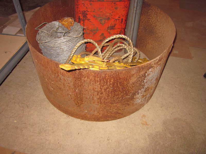 lot 198 image: Fire Ring, Fencing Supplies, Etc.