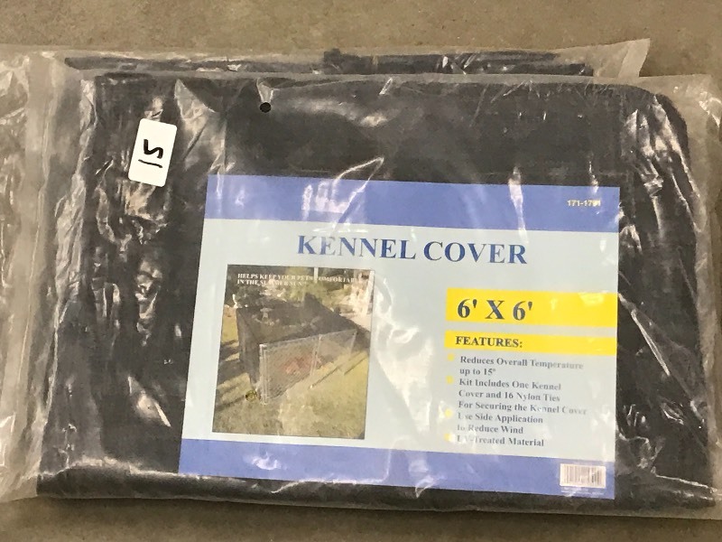 lot 15 image: (2) New 6x6 Kennel Covers ...