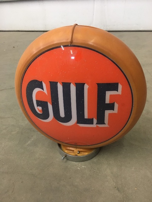 lot 13 image: Vintage Gulf Bubble Sign ...