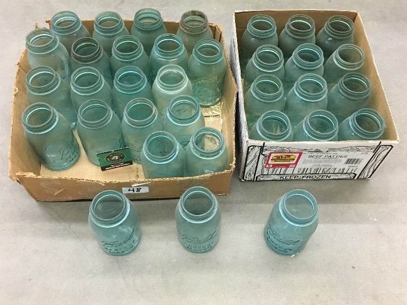 lot 48 image: (2) Boxes Of Canning Jars ...