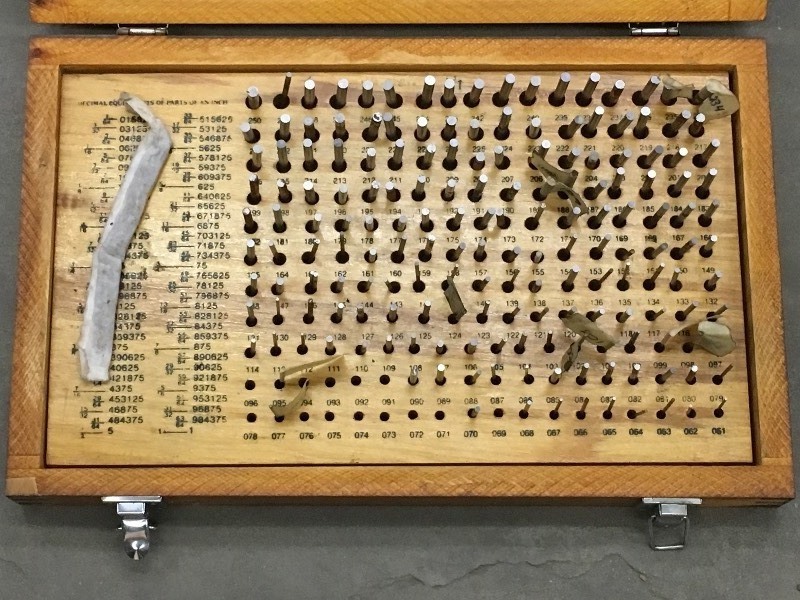 lot 77 image: Plug Gauge Set With Wood Case, .061...