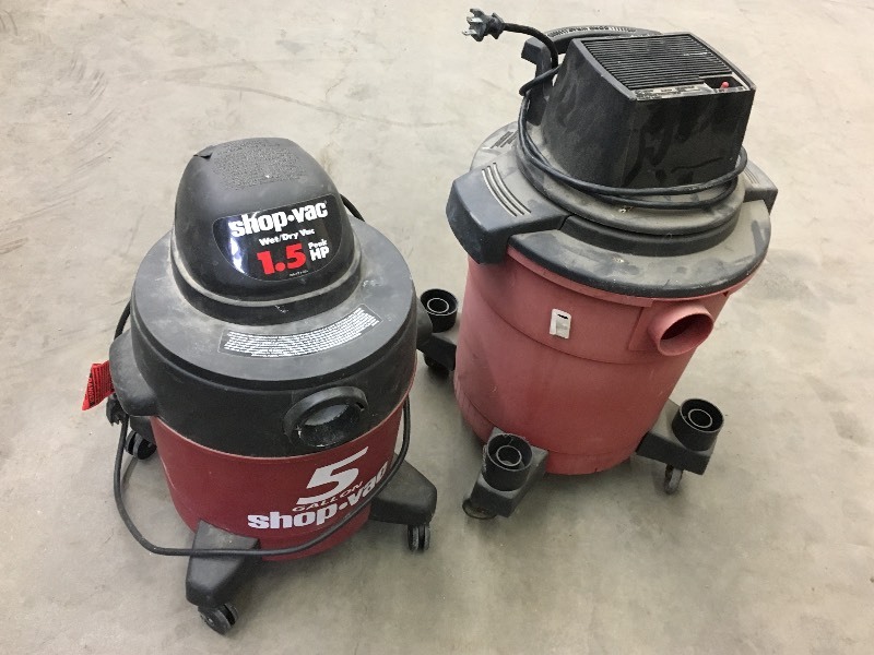 lot 105 image: Lot Of (2) WetDry Shop Vacs ...