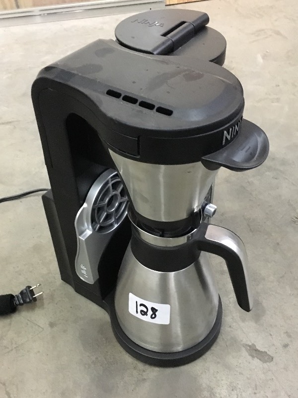 lot 128 image: Ninja Countertop Coffee Brewer ...