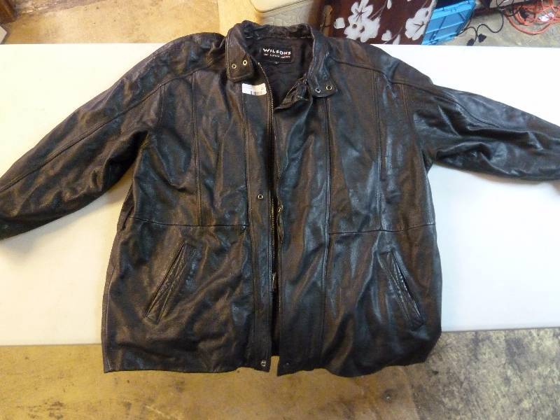 lot 123 image: wilson leather jacket