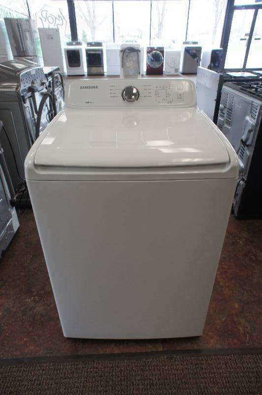 Samsung WA3000 Top-Loading Washer - White Color - Tested Works - MSRP $ 799.99