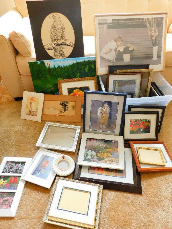 lot 44 image: Lot of Framed Prints and Picture Frames