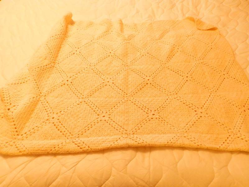 lot 69 image: Hand made Crochet Afghan