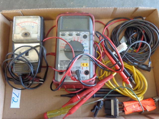lot 72 image: Multimeter and Test Leads