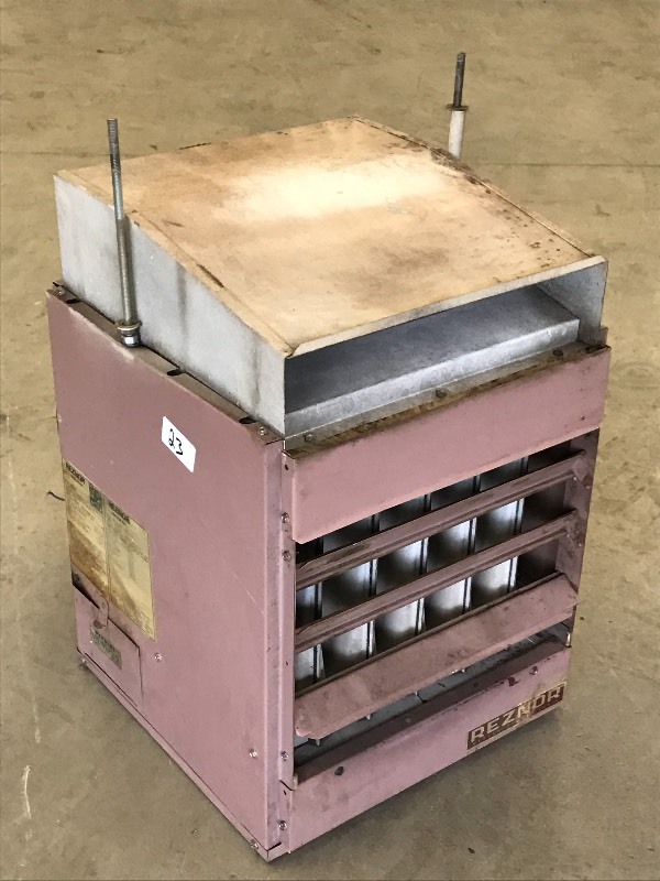 lot 23 image: Reznor XL75-3 Commercial Natural Gas Over-Head Heater