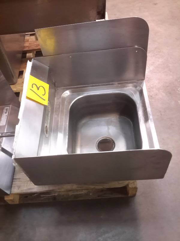 Stainless Steel Hand Sink, No Hardware