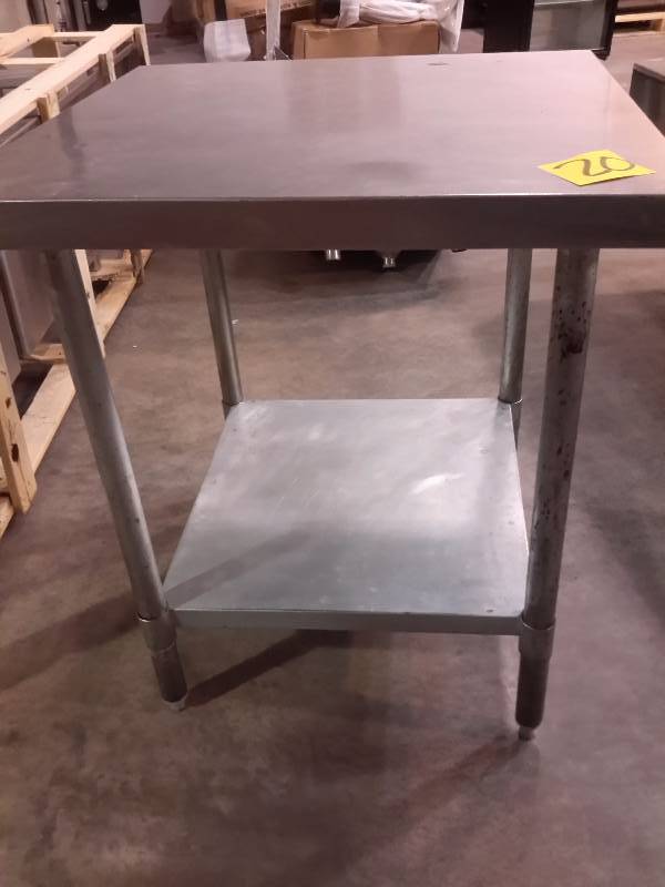 Stainless Steel Work Table with shelf.. 30 in x 30 in x34 in