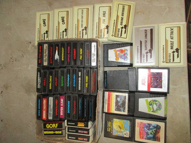 40 vintage Atari games and 7 commodore games