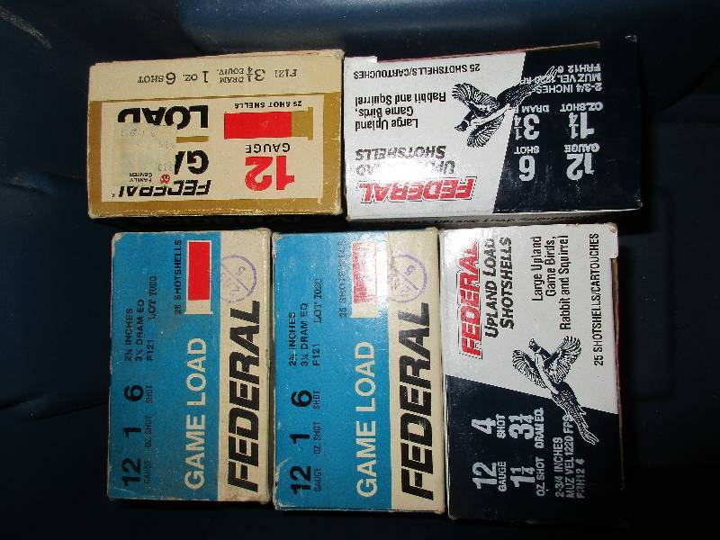 5 boxes of 12 gauge shot gun shells