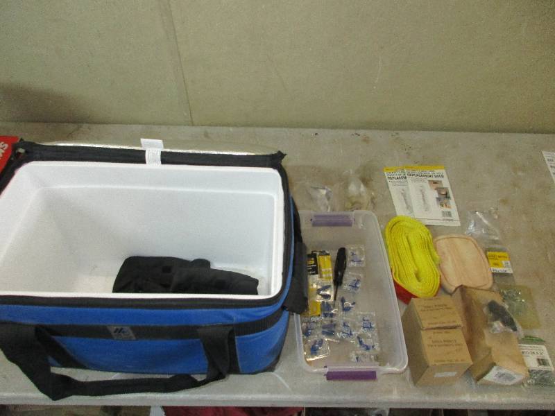 small cooler w hardware inside