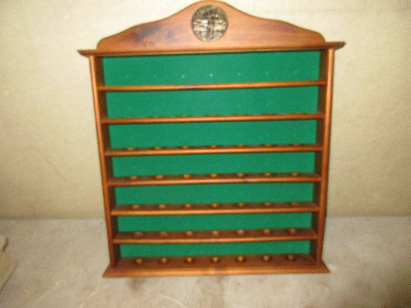 wooden golf ball collection display rack - like new