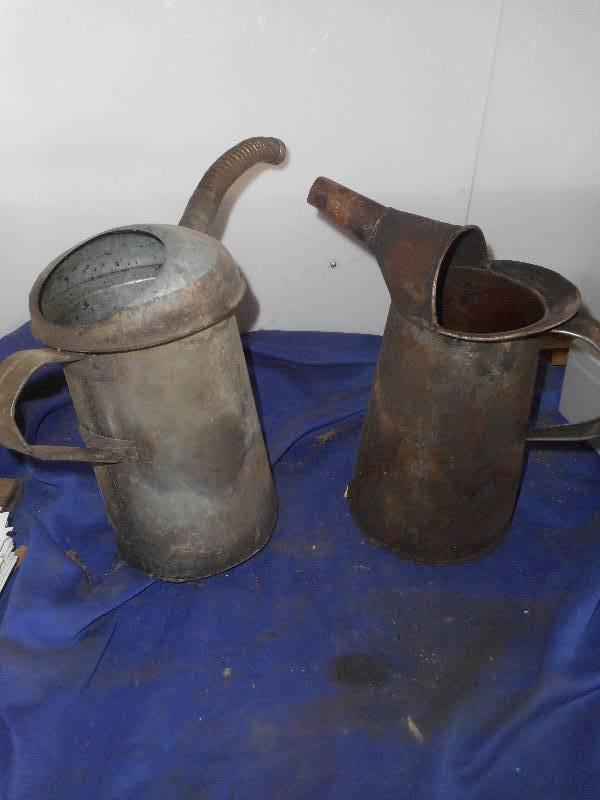 lot 74 image: 2 OIL SPOUT CANS