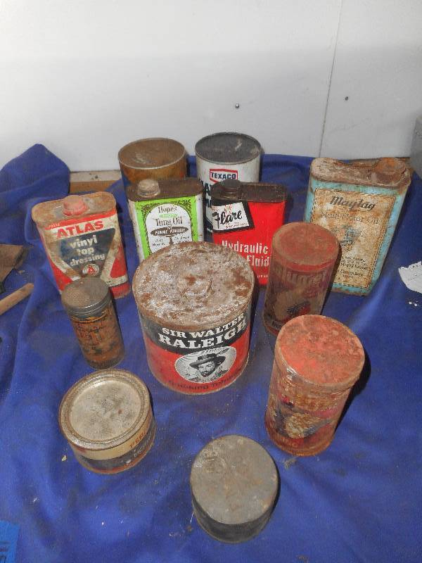 lot 82 image: ANTIQUE TINS