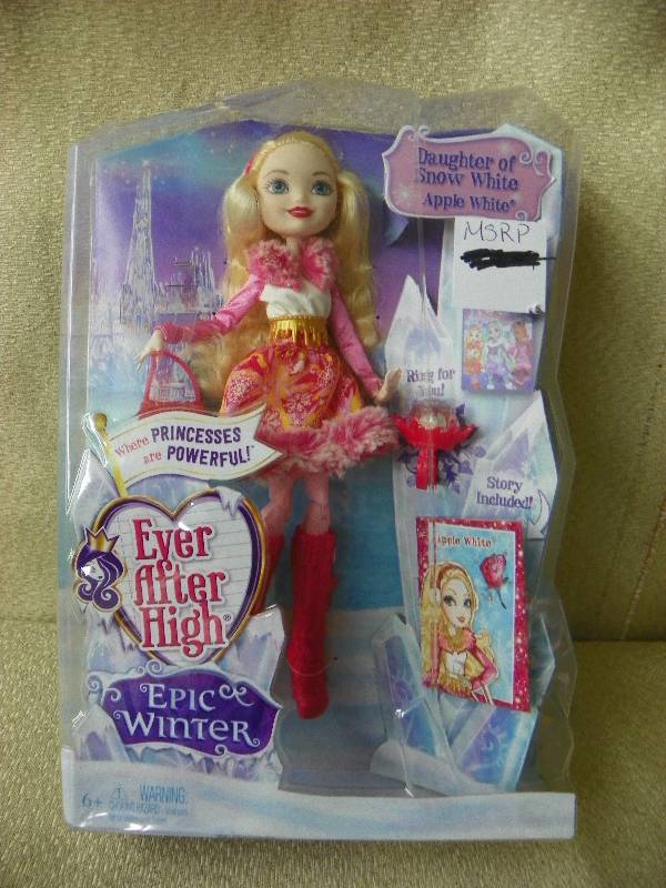 lot 580 image: EVER AFTER HIGH EPIC WINTER APPLE DL POWERFUL PRINCESS, MSRP $24.99